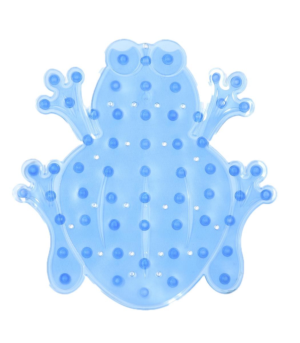 Rana azul alfombra antideslizante ducha