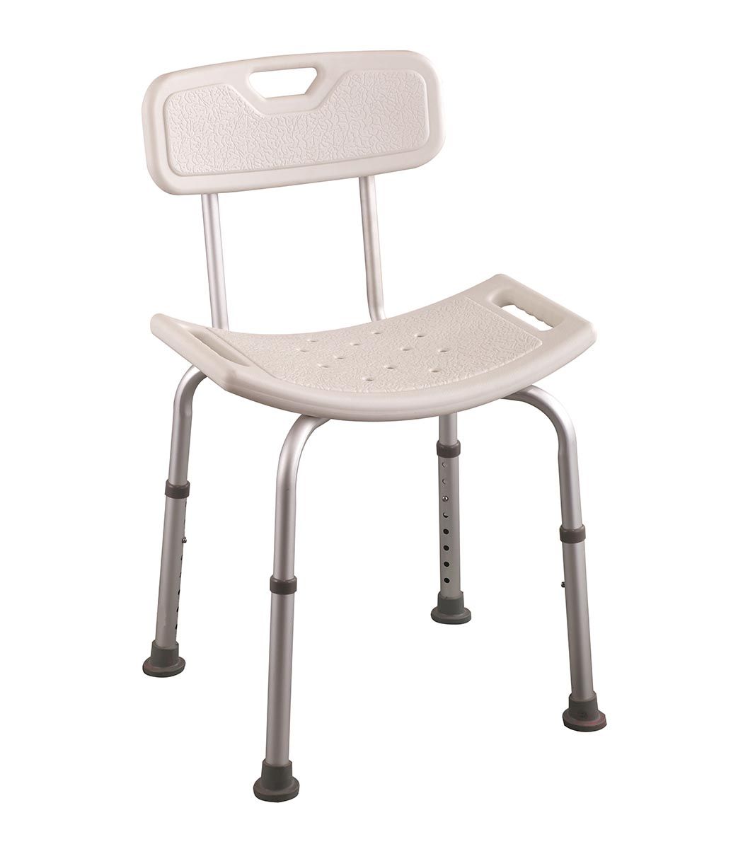 asiento respaldo rectangular baño ducha