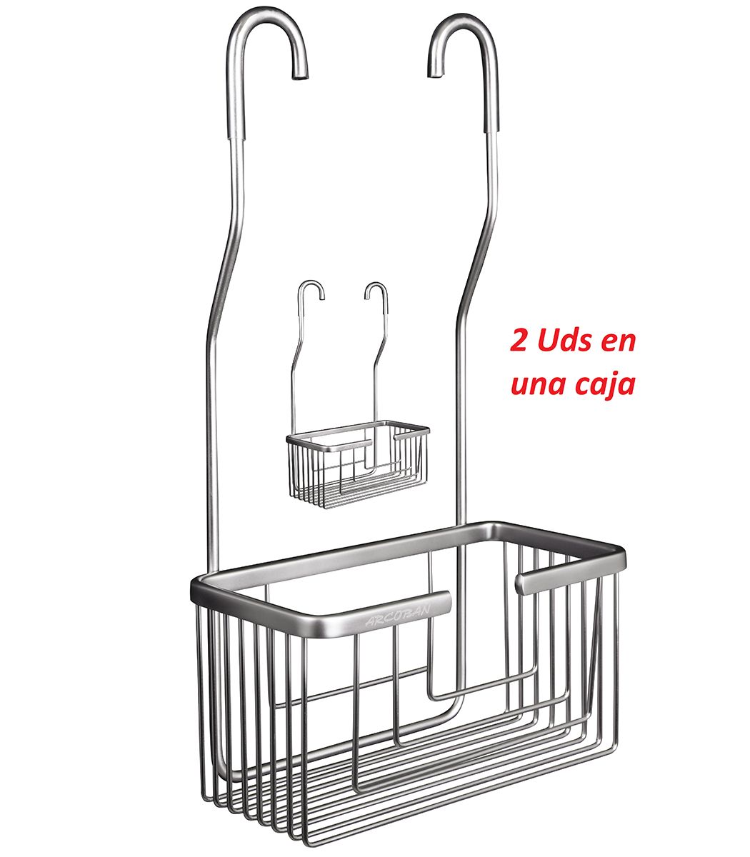 Caja 2 unidades cesta griferia aluminio