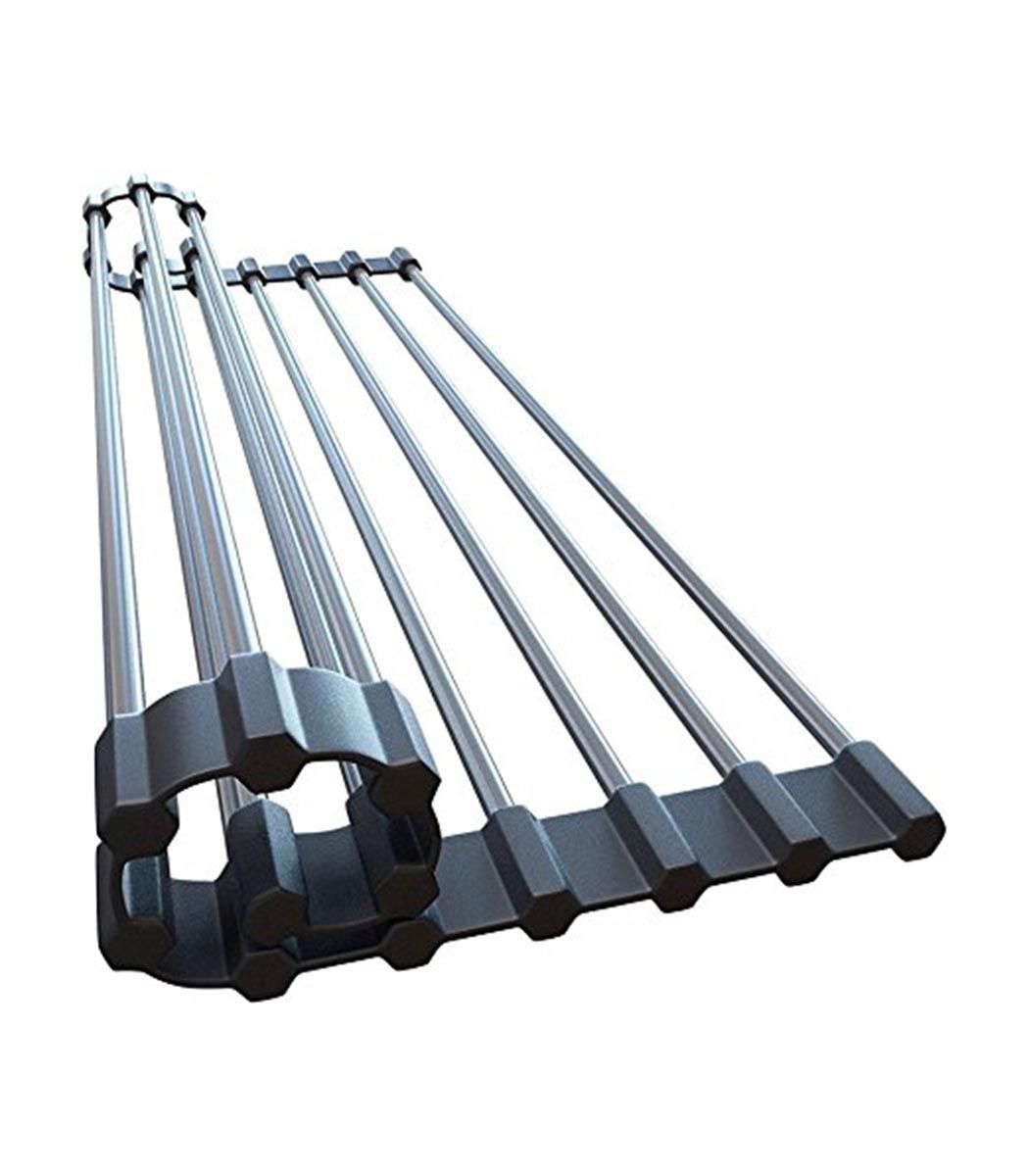 Rejilla metalica escurre platos negro