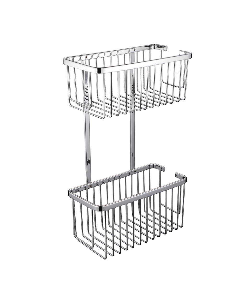 estanteria cestas rectangulares acero ducha