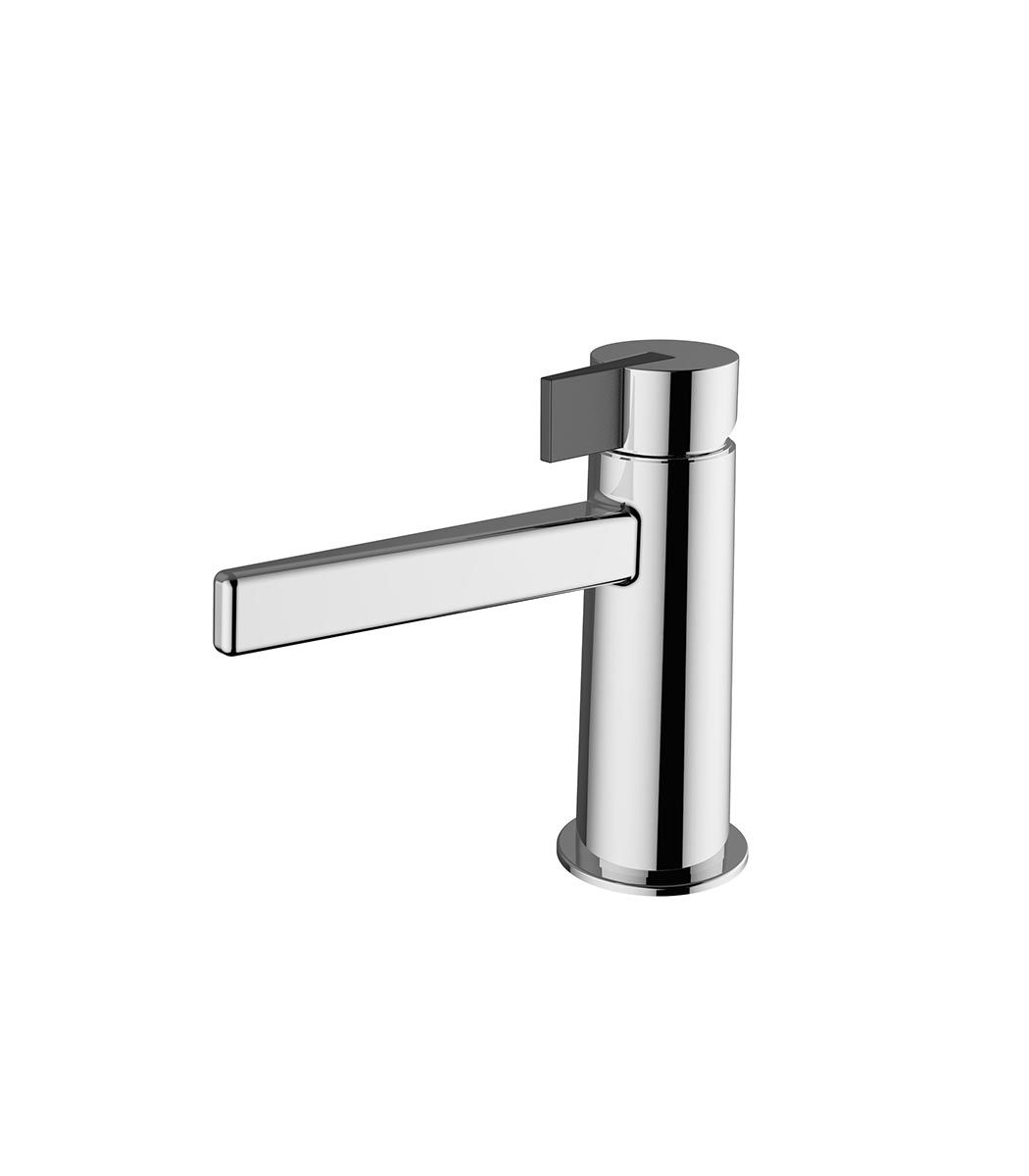 grifo lavabo negro cromo baño