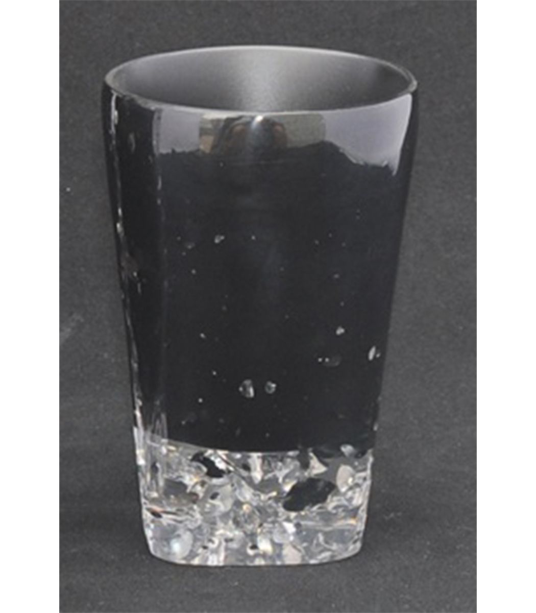 vaso baño lavabo negro cristal