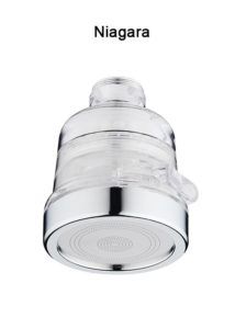 Rociador cocina griferia transparente presion Productos consumo agua al planeta