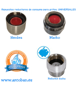 Reductores de agua arcoban cocina y baño