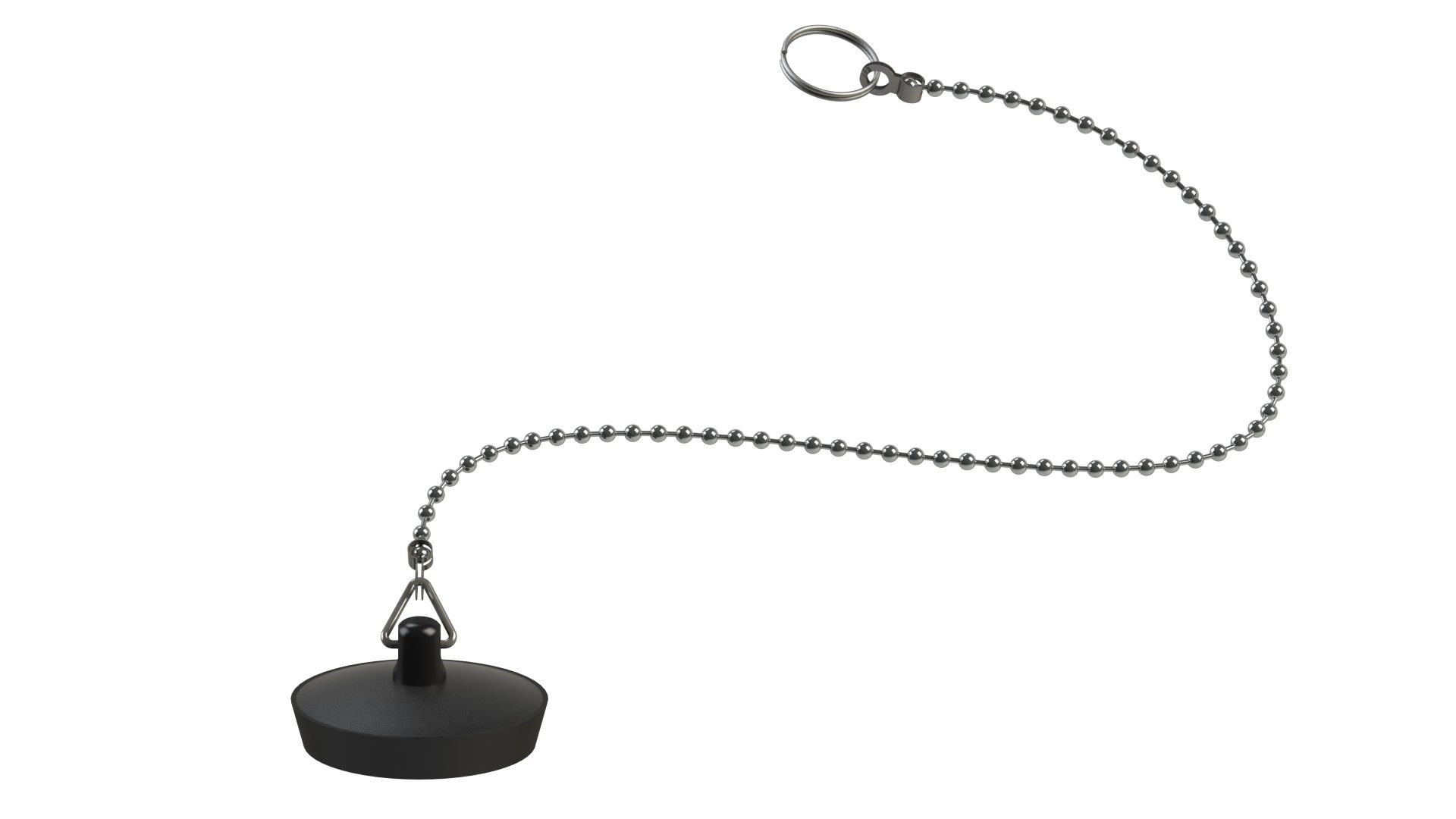 Tapón goma cadena lavabo bidet