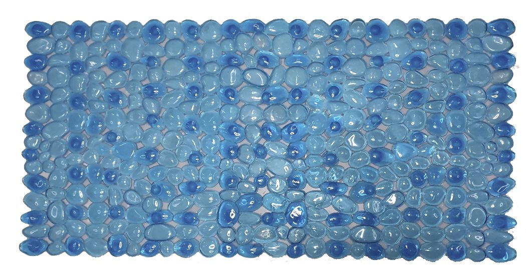 alfombra bañera ducha azul relax
