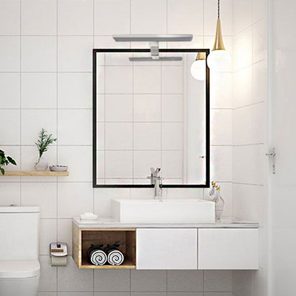 Aplique luz led ABS corto espejo