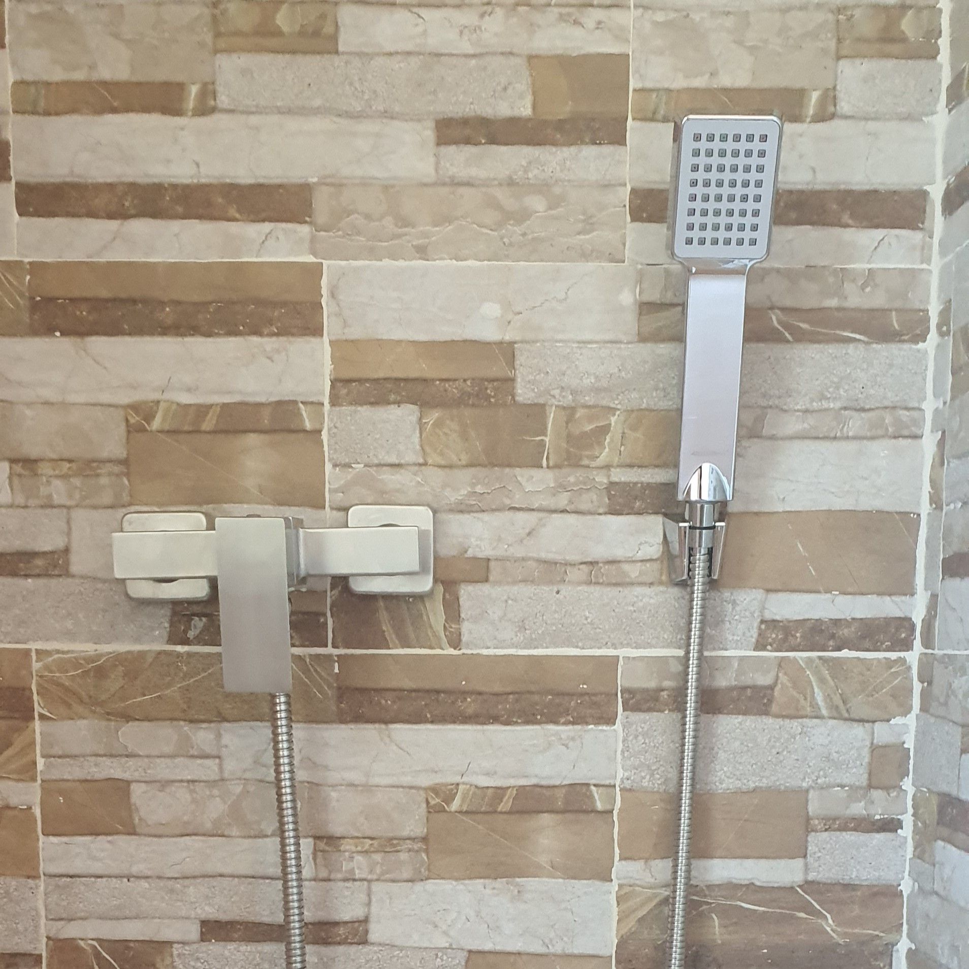 ducha acero Misisipi con flexo acer