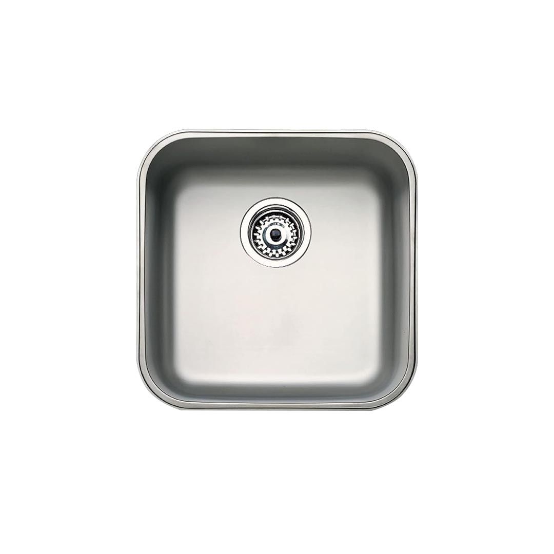 fregadero cocina bajo encimera acero inox