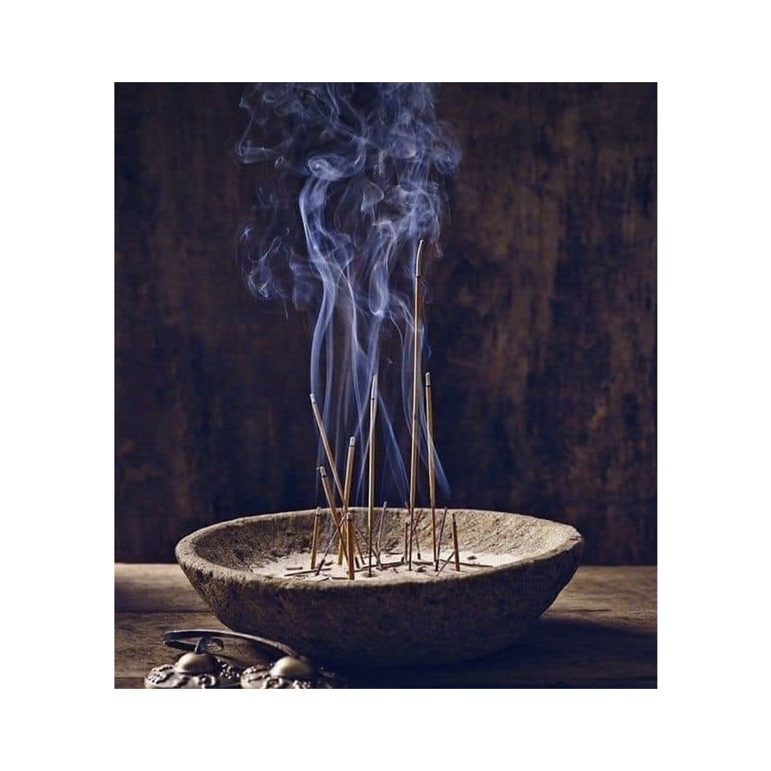 incienso quemar relajación meditación 5