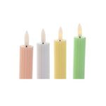 VELA DECORATIVA CERA LED COLORES