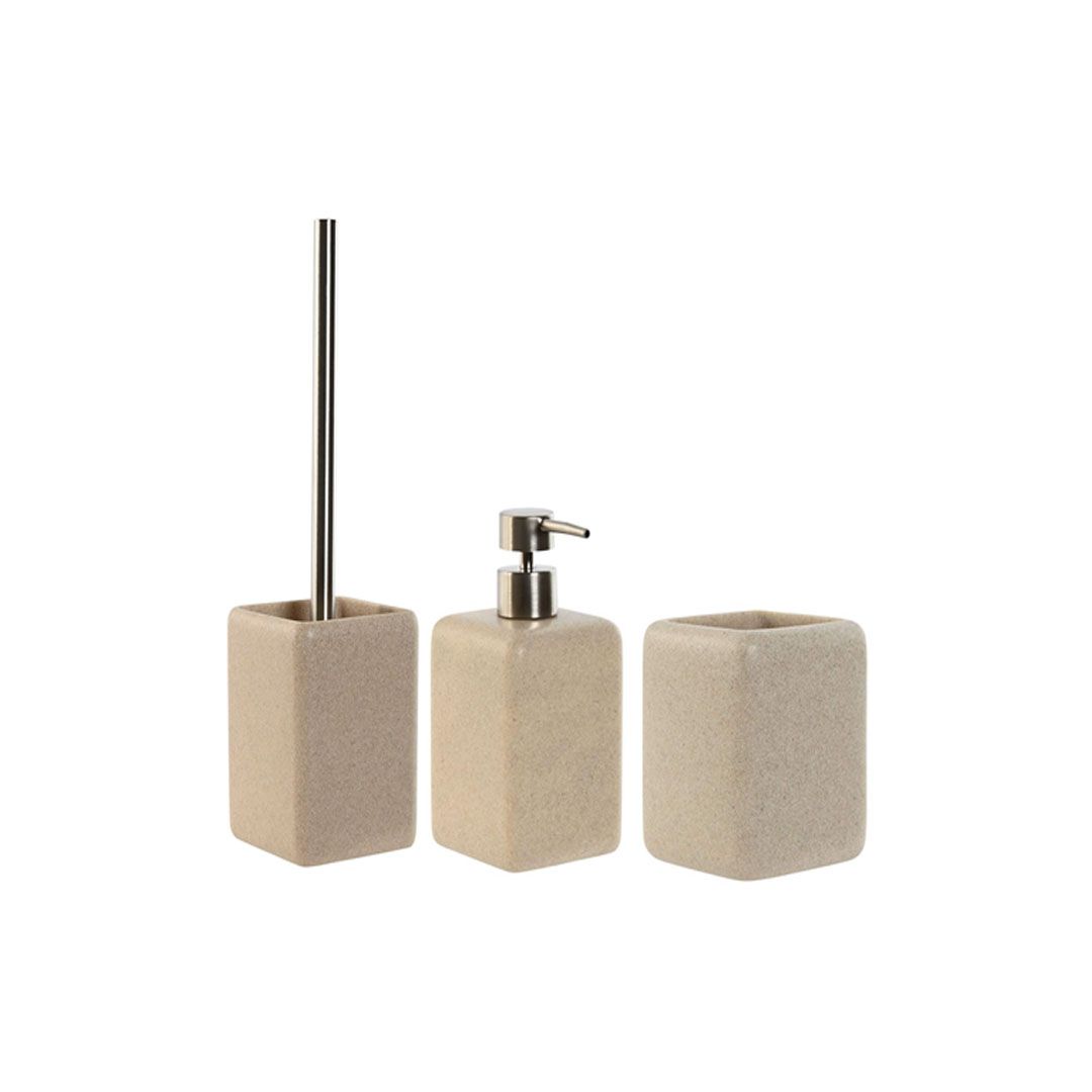 Lote escobillero + dosificador + vaso Atenas