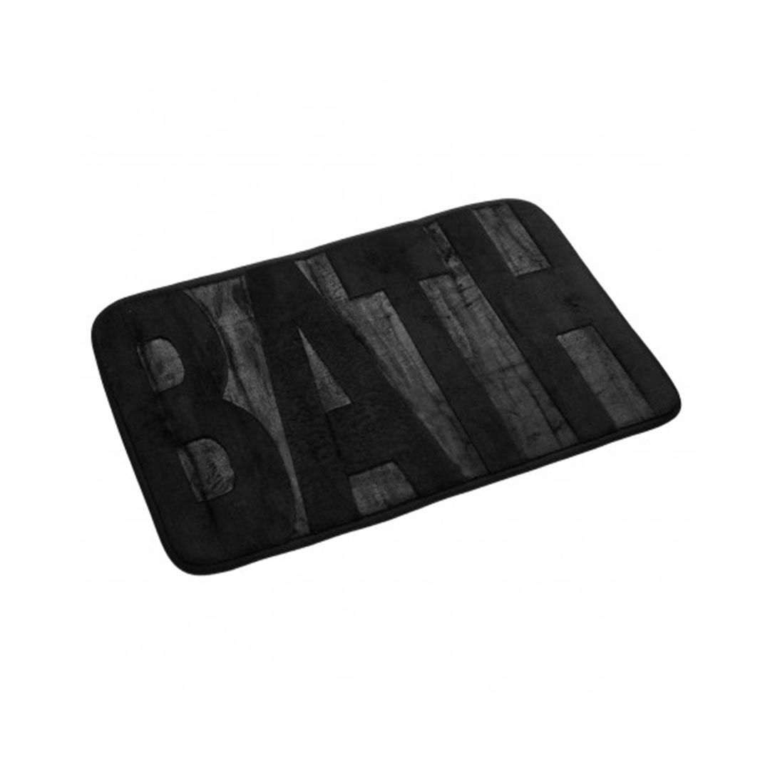 Alfombra baño Bath negra