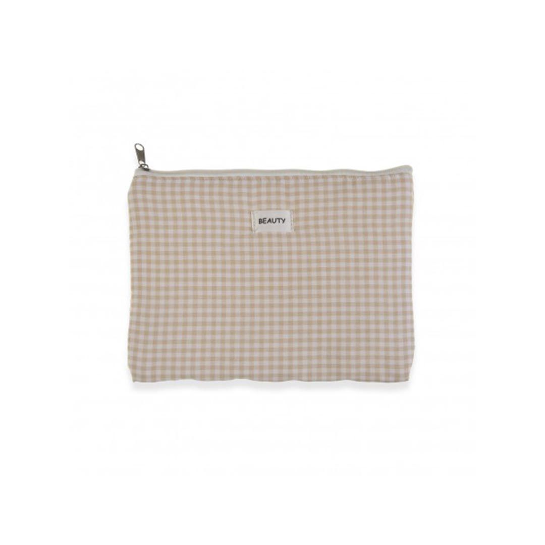22390312 neceser cuadros beige cartera XL Lucia