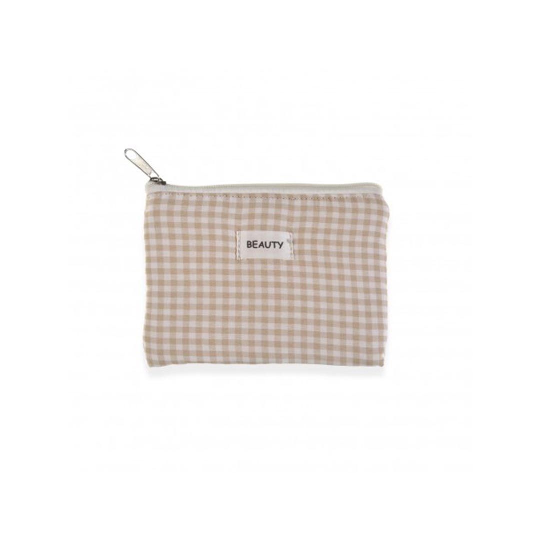 22390315 Neceser cuadros beige cartera Lucia
