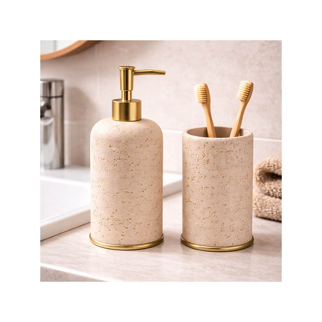 Dosificador + vaso resina Islandia Arena